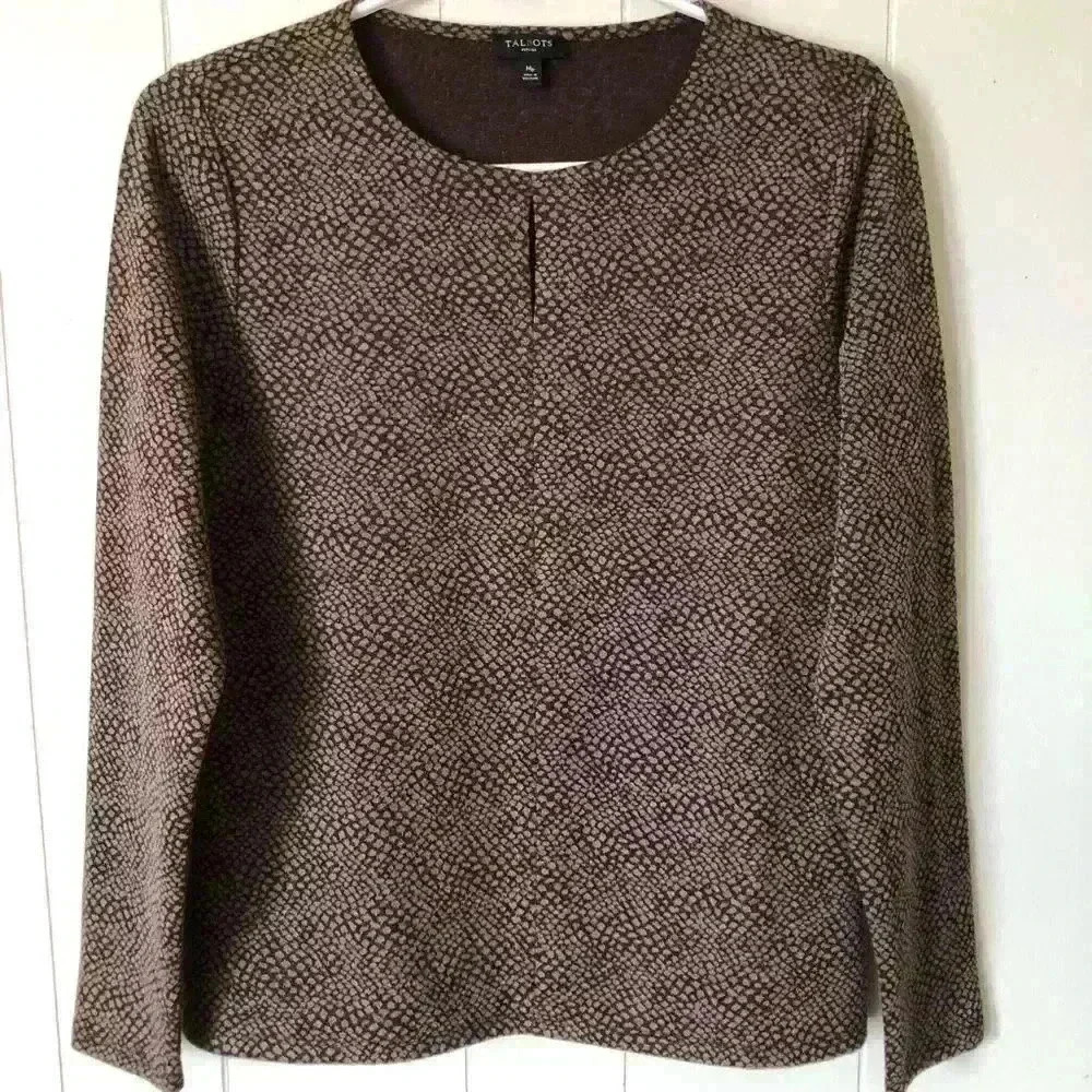 Talbots Women’s Polyester Blend Top Blouse Size MP